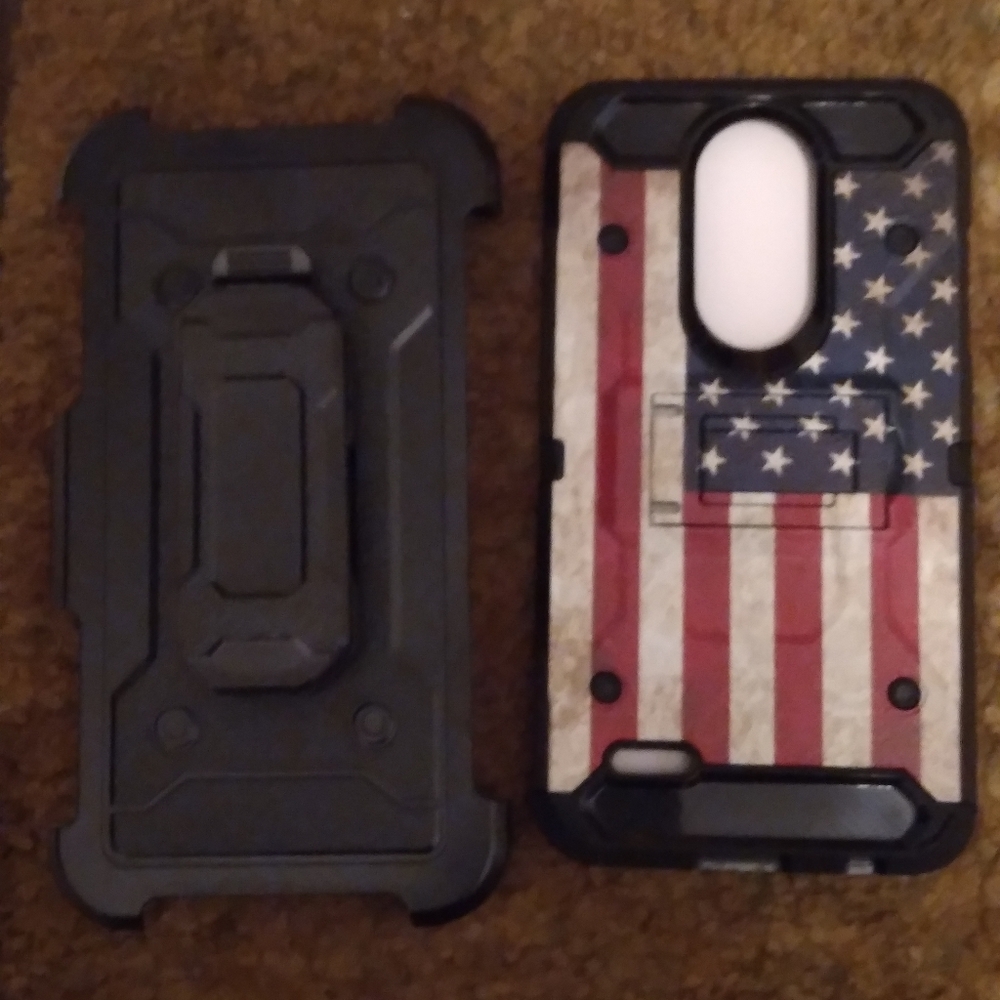 U.S.A. phone hard and soft Armor case